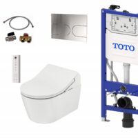 Washlet RX EWATER+ Auto Flush täiskomplekt: washlet, TOTO raam ja loputusplaat